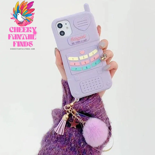 3D Cute Pink Love Heart Mobile Phone Case For iphone 12 11 Pro Max XR XS X 6 7 8 Plus Funny Full Protection Soft Silicone Cover Cheeky Fantail Finds