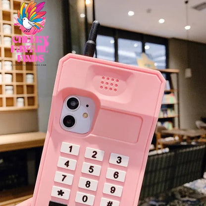3D Cute Pink Love Heart Mobile Phone Case For iphone 12 11 Pro Max XR XS X 6 7 8 Plus Funny Full Protection Soft Silicone Cover Cheeky Fantail Finds