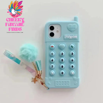 3D Cute Pink Love Heart Mobile Phone Case For iphone 12 11 Pro Max XR XS X 6 7 8 Plus Funny Full Protection Soft Silicone Cover Cheeky Fantail Finds