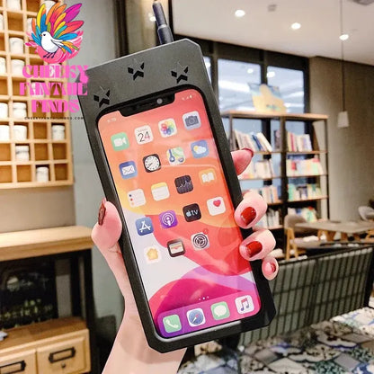 3D Cute Pink Love Heart Mobile Phone Case For iphone 12 11 Pro Max XR XS X 6 7 8 Plus Funny Full Protection Soft Silicone Cover Cheeky Fantail Finds