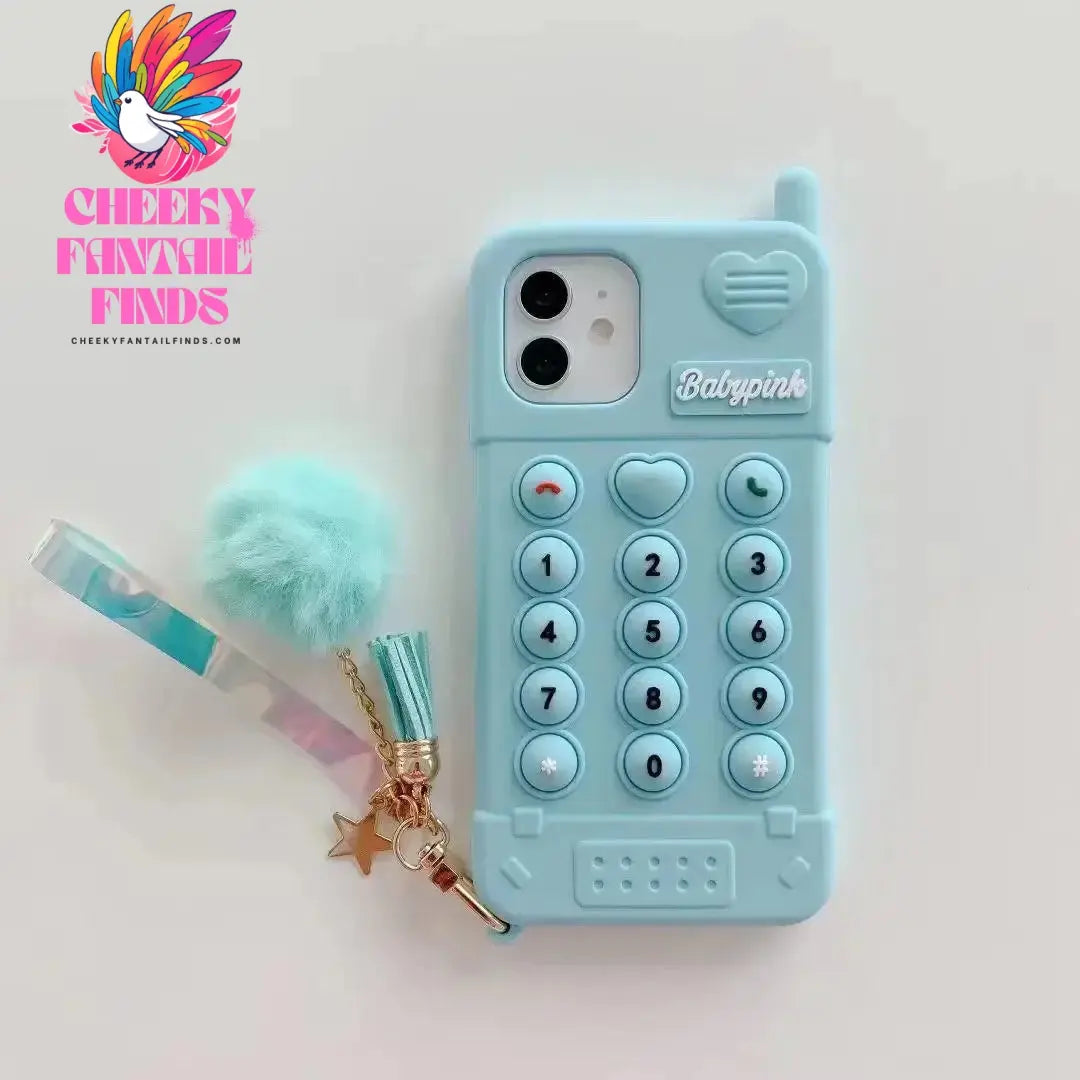 3D Cute Pink Love Heart Mobile Phone Case For iphone 12 11 Pro Max XR XS X 6 7 8 Plus Funny Full Protection Soft Silicone Cover Cheeky Fantail Finds