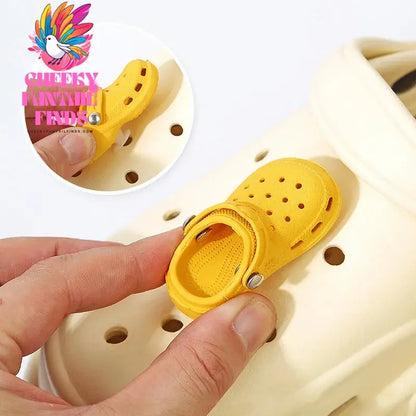 3D New Mini Shoes Shape PVC Shoe Charms for Shoe Accessories Women Beach Bag Sandals Buckle Kids Shoe Pins DIY Shoe Decorations Cheeky Fantail Finds