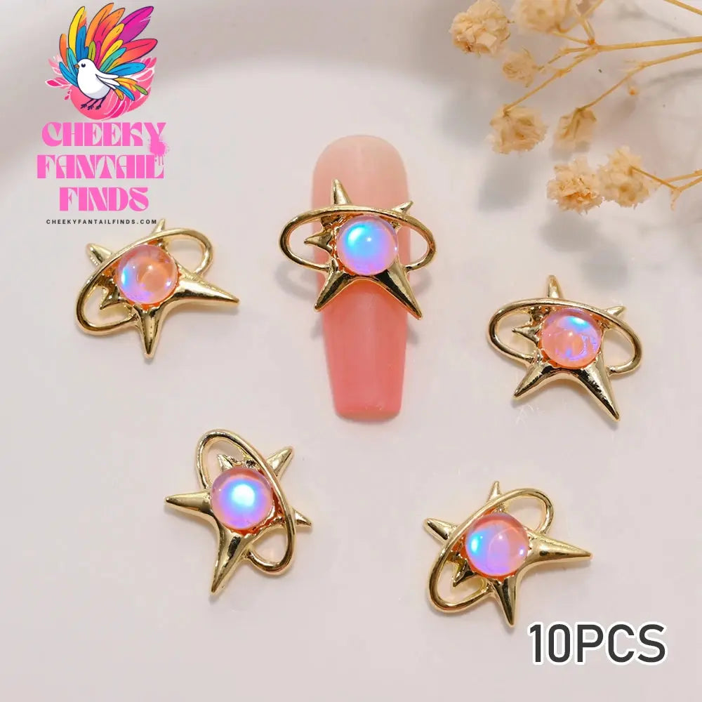 3D Pink/Red Lips Love Valentine Nail Charms Sweet Lover Heart Alloy Design Jewelry Nails Art Manicure Decoration Accessories Cheeky Fantail Finds