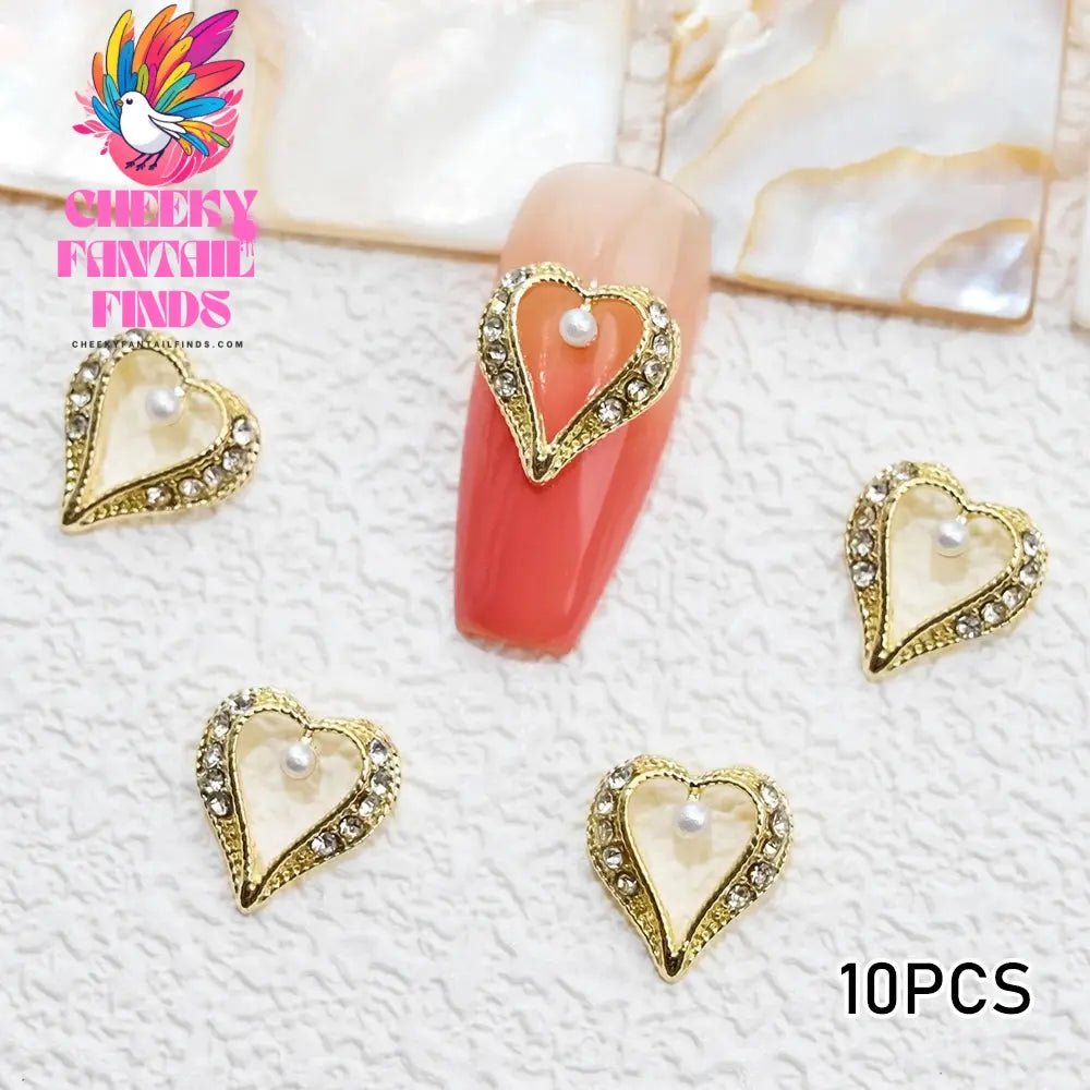 3D Pink/Red Lips Love Valentine Nail Charms Sweet Lover Heart Alloy Design Jewelry Nails Art Manicure Decoration Accessories Cheeky Fantail Finds