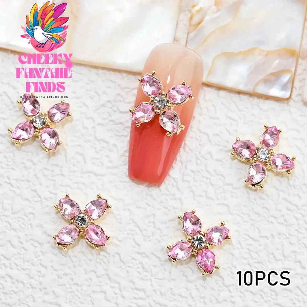 3D Pink/Red Lips Love Valentine Nail Charms Sweet Lover Heart Alloy Design Jewelry Nails Art Manicure Decoration Accessories Cheeky Fantail Finds