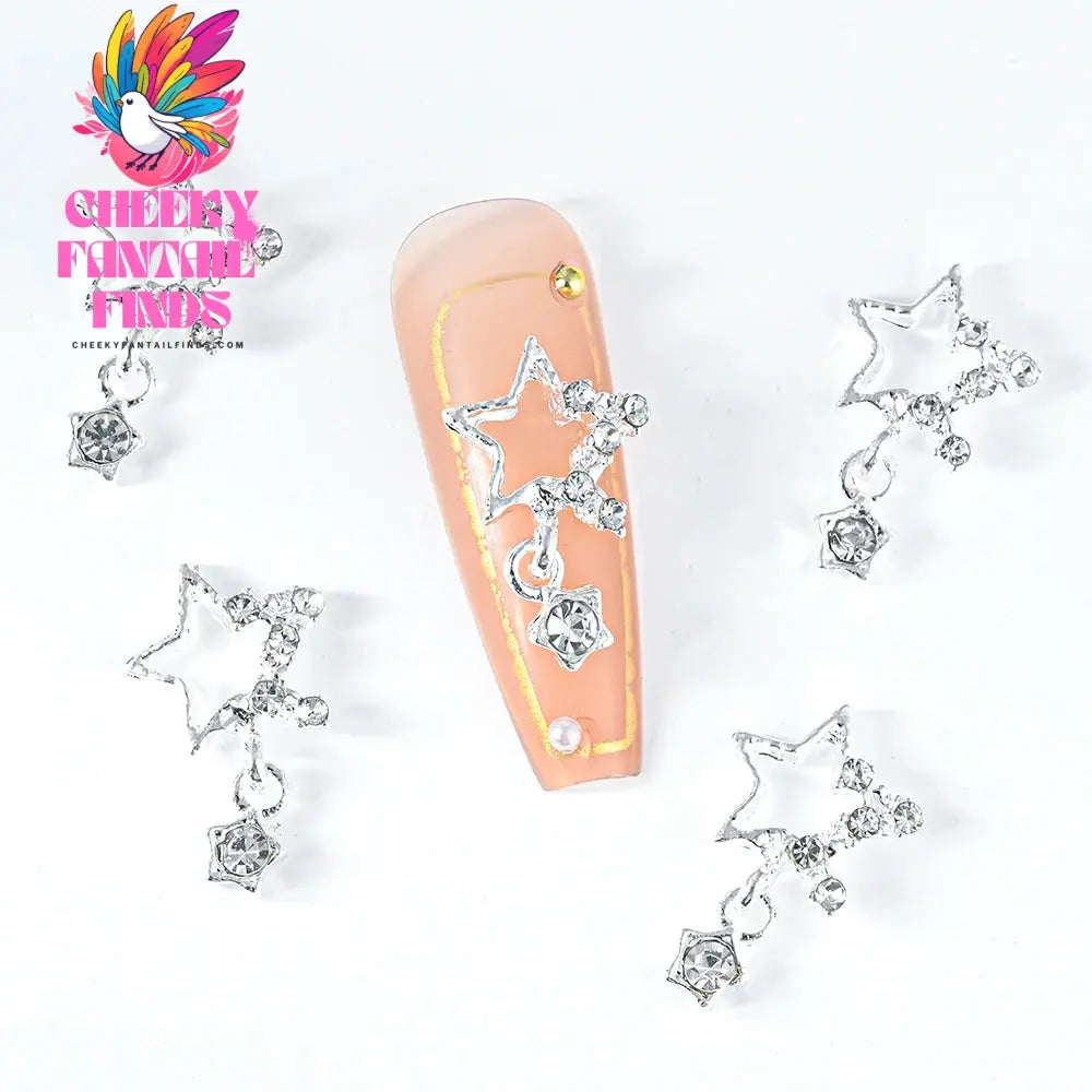 3D Pink/Red Lips Love Valentine Nail Charms Sweet Lover Heart Alloy Design Jewelry Nails Art Manicure Decoration Accessories Cheeky Fantail Finds