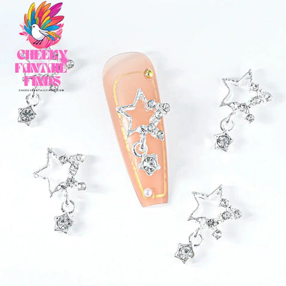 3D Pink/Red Lips Love Valentine Nail Charms Sweet Lover Heart Alloy Design Jewelry Nails Art Manicure Decoration Accessories Cheeky Fantail Finds