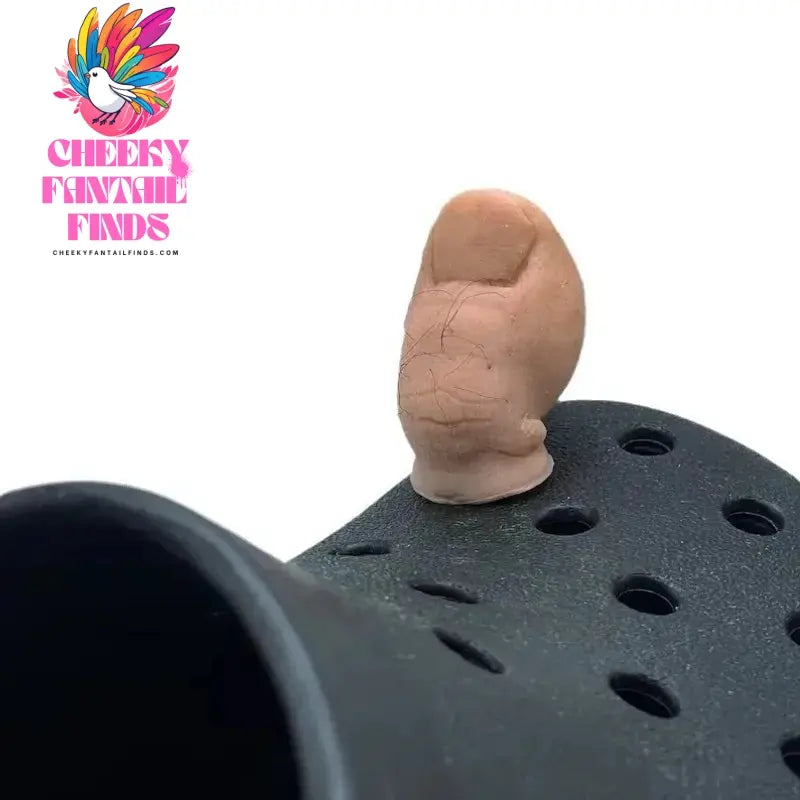 3D Shoe Charms Funny Toe for Creative Simulation Foot Thumb Shoe Decoration Buckle Cheeky Fantail Finds