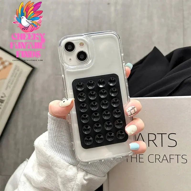 3D Suction Cup Case For iPhone 15 11 12 Pro Max XR X XS 7 8 Plus SE 2020 Case For iPhone 14 13 Pro XS Max Transparent Fundas Cheeky Fantail Finds
