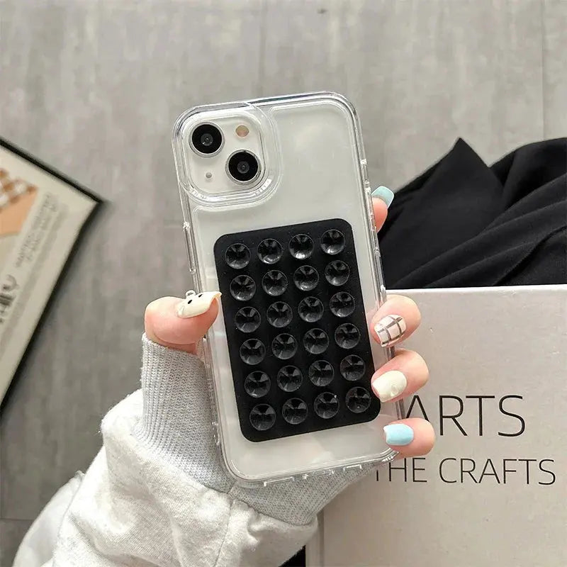3D Suction Cup Case For iPhone 15 11 12 Pro Max XR X XS 7 8 Plus SE 2020 Case For iPhone 14 13 Pro XS Max Transparent Fundas Cheeky Fantail Finds