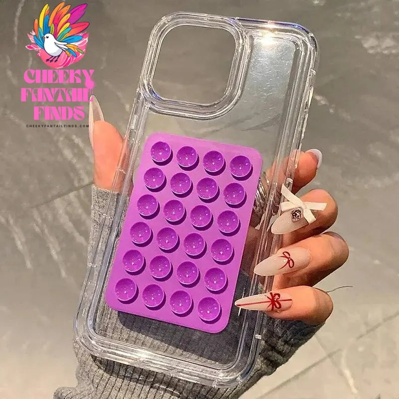 3D Suction Cup Case For iPhone 15 11 12 Pro Max XR X XS 7 8 Plus SE 2020 Case For iPhone 14 13 Pro XS Max Transparent Fundas Cheeky Fantail Finds