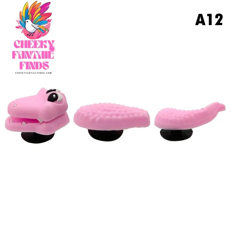 3D Three-dimensional Cartoon Accessories PVC Soft Rubber Shoe Buckles Cheeky Fantail Finds