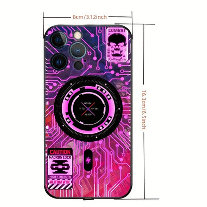 Suitable for iPhone color intelligent voice control call light emitting case LED light phone case 14/14Plus/14Pro/14Pro Max, iPhone 13/13Mini/13Pro/13Pro Max color light emitting bumper shockproof feel frosted anti scratch pr