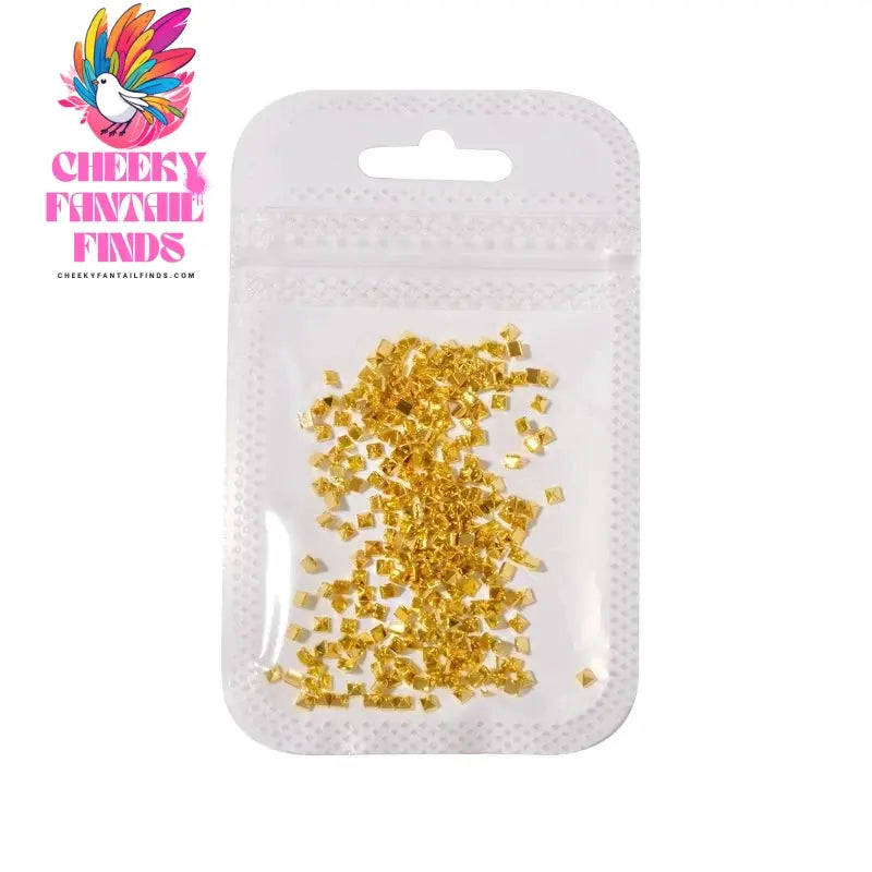 500PCS/Bag Riveting Nail Ornament Gold/Silver Charms Arrow Rivet Metallic Nail Art 1.2/1.5/2mm Punk Spikes Studs Tip Decoration Cheeky Fantail Finds