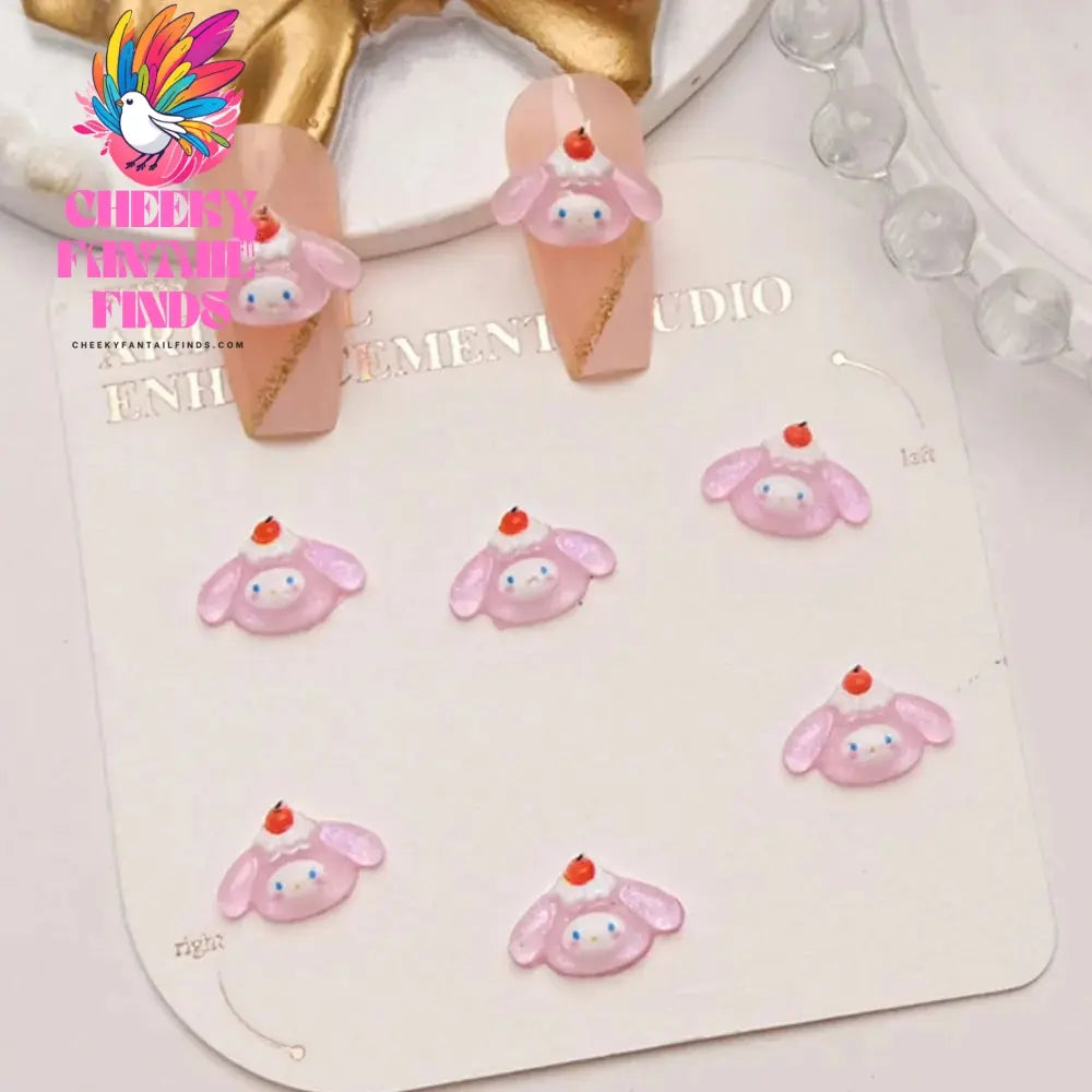 50Pcs Sanrio Cute Cartoon Nail Charms - Kuromi, Melody, Cinnamoroll & Pochacco 3D Resin Decorations for DIY Manicure Phone Cases Cheeky Fantail Finds