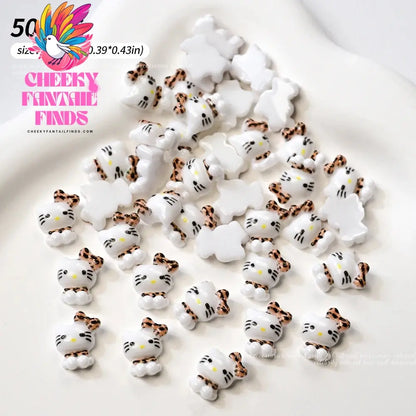 50Pcs Sanrio Cute Cartoon Nail Charms - Kuromi, Melody, Cinnamoroll & Pochacco 3D Resin Decorations for DIY Manicure Phone Cases Cheeky Fantail Finds