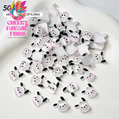 50Pcs Sanrio Cute Cartoon Nail Charms - Kuromi, Melody, Cinnamoroll & Pochacco 3D Resin Decorations for DIY Manicure Phone Cases Cheeky Fantail Finds