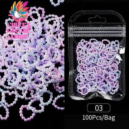 50pcs Jelly Light Variation Rose Moon Butterfly Handmade New Year Charms Nails Accessories Manicure Nail Art Charms Supplies Cheeky Fantail Finds