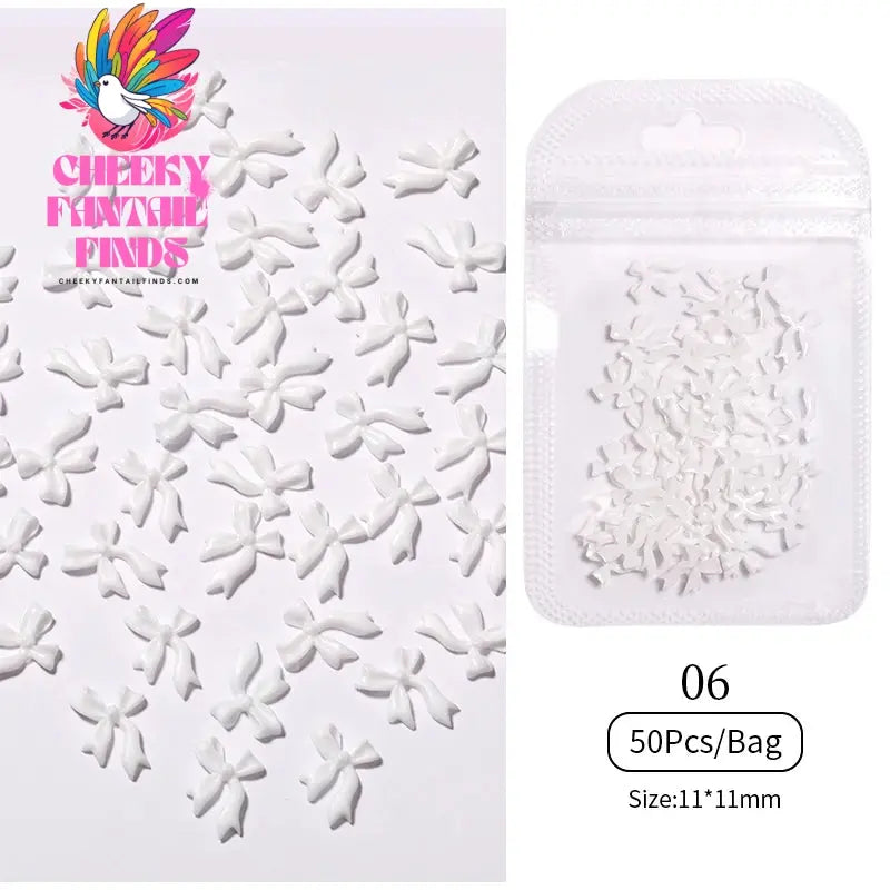50pcs Jelly Light Variation Rose Moon Butterfly Handmade New Year Charms Nails Accessories Manicure Nail Art Charms Supplies Cheeky Fantail Finds