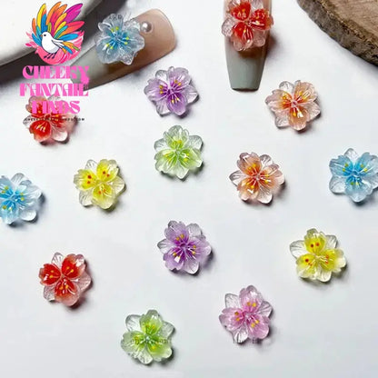50pcs/bag White Heart Nail Pearls for DIY Nail Decoration 3D Hollow Crafting Jewelry Stars Nails Accessories Mnicure Parts Cheeky Fantail Finds
