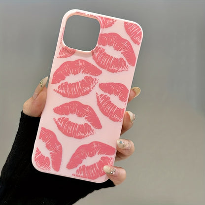 Lips Suitable For Apple 13 Mobile Phone Case For Iphone14pro Frosted 13max 14plus Men's New 7/8plus Women's Silicone 11 Soft Case 12promax All-inclusive 13 Thickened 14promax Protective Case X/xs Lens All-inclusive Xr