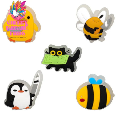 5pcs LED Shoe Charms Lighted Pins for Kids Gifts Glowing Gamepad Shoe Accessories Decorations for Sandals Clog Buckles Ornaments - Cheeky Fantail Finds