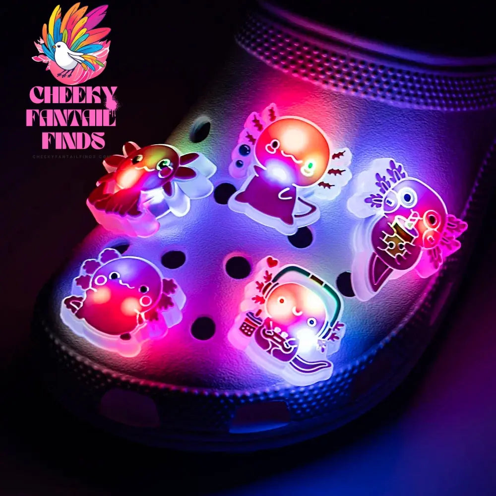 5pcs LED Shoe Charms for Kids Luminous Duck Cat Gamepad Pink Cat Shoe Accessories Pins Women Men Fashion Buckle Shoe Decoration - Cheeky Fantail Finds