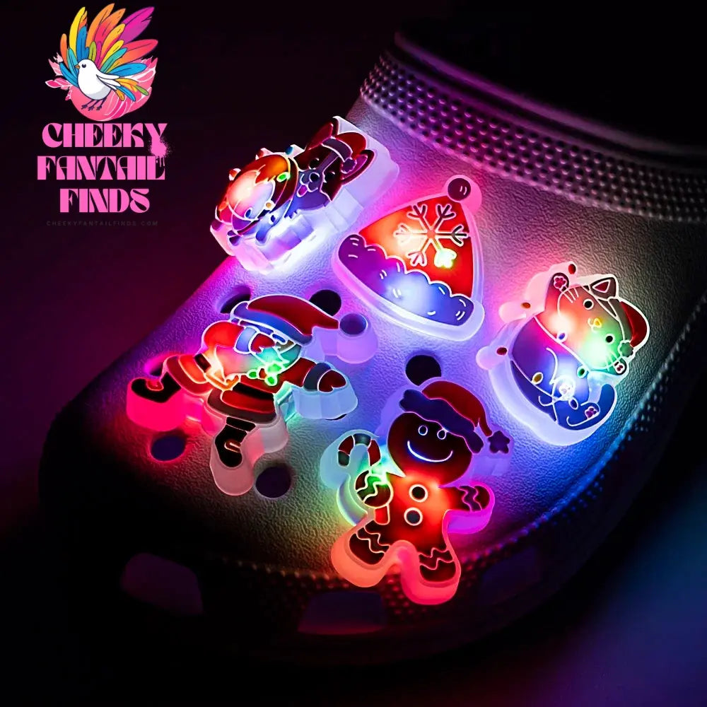 5pcs LED Shoe Charms for Kids Luminous Duck Cat Gamepad Pink Cat Shoe Accessories Pins Women Men Fashion Buckle Shoe Decoration - Cheeky Fantail Finds