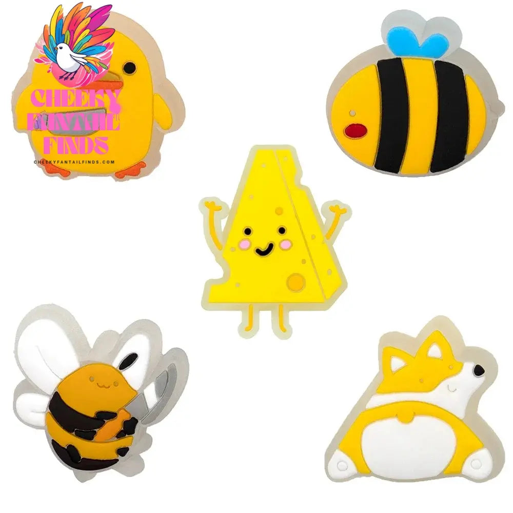 5pcs LED Shoe Charms for Kids Luminous Duck Cat Gamepad Pink Cat Shoe Accessories Pins Women Men Fashion Buckle Shoe Decoration - Cheeky Fantail Finds