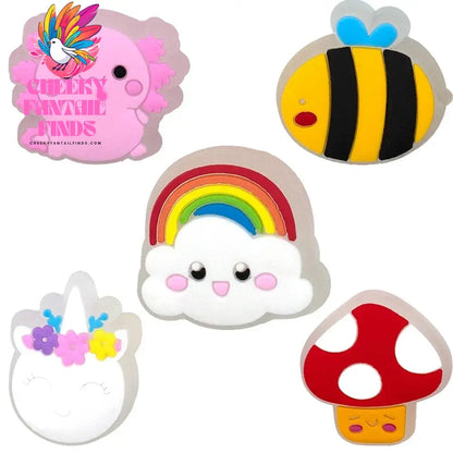 5pcs LED Shoe Charms for Kids Luminous Duck Cat Gamepad Pink Cat Shoe Accessories Pins Women Men Fashion Buckle Shoe Decoration - Cheeky Fantail Finds