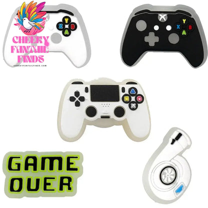 5pcs LED Shoe Charms for Kids Luminous Duck Cat Gamepad Pink Cat Shoe Accessories Pins Women Men Fashion Buckle Shoe Decoration - Cheeky Fantail Finds