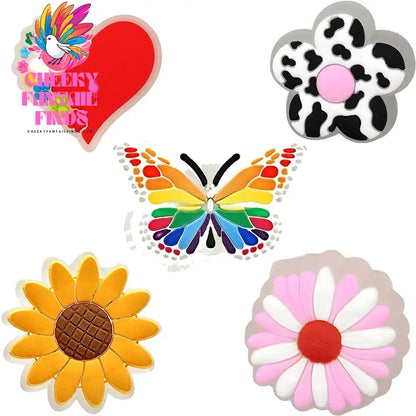 5pcs LED Shoe Charms for Kids Luminous Duck Cat Gamepad Pink Cat Shoe Accessories Pins Women Men Fashion Buckle Shoe Decoration - Cheeky Fantail Finds