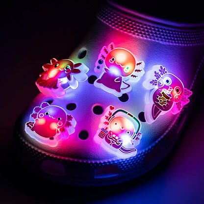 5pcs LED Shoe Charms for Kids Luminous Duck Cat Gamepad Pink Cat Shoe Accessories Pins Women Men Fashion Buckle Shoe Decoration - Cheeky Fantail Finds