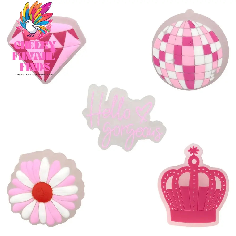 5pcs LED Shoe Charms for Kids Luminous Duck Cat Gamepad Pink Cat Shoe Accessories Pins Women Men Fashion Buckle Shoe Decoration - Cheeky Fantail Finds