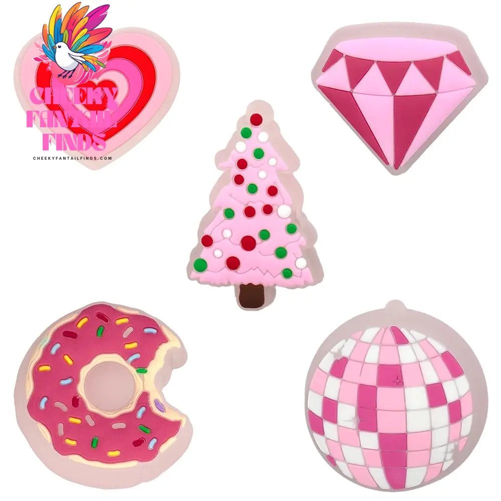 5pcs LED Shoe Charms for Kids Luminous Duck Cat Gamepad Pink Cat Shoe Accessories Pins Women Men Fashion Buckle Shoe Decoration - Cheeky Fantail Finds