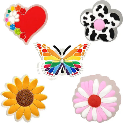 5pcs LED Shoe Charms for Kids Luminous Duck Cat Gamepad Pink Cat Shoe Accessories Pins Women Men Fashion Buckle Shoe Decoration - Cheeky Fantail Finds