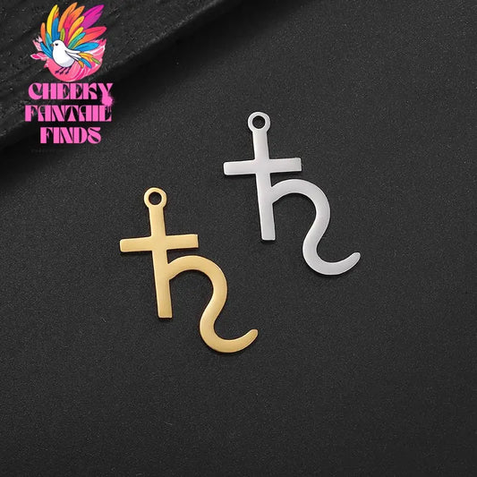5pcs/Lot Dainty Saturn Symbol Planet Charm Pendant for Stainless Steel Charm Bracelet Necklace Jewelry Making DIY Crafts Cheeky Fantail Finds