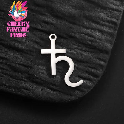 5pcs/Lot Dainty Saturn Symbol Planet Charm Pendant for Stainless Steel Charm Bracelet Necklace Jewelry Making DIY Crafts Cheeky Fantail Finds
