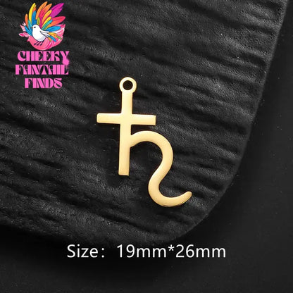 5pcs/Lot Dainty Saturn Symbol Planet Charm Pendant for Stainless Steel Charm Bracelet Necklace Jewelry Making DIY Crafts Cheeky Fantail Finds