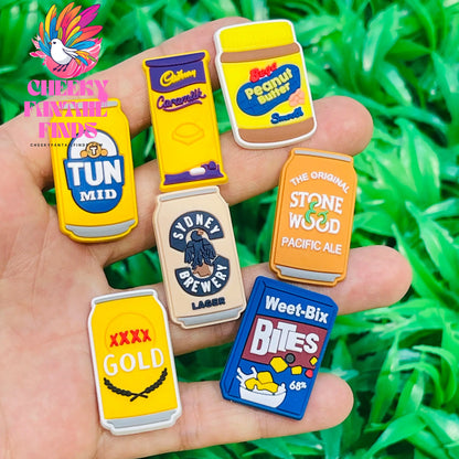 6-21Pcs New Zealand Beach Sunset Bottle PVC Shoe Buckle Accessories Funny DIY Garden Shoes Decoration For Charms Kids Party Gift Cheeky Fantail Finds