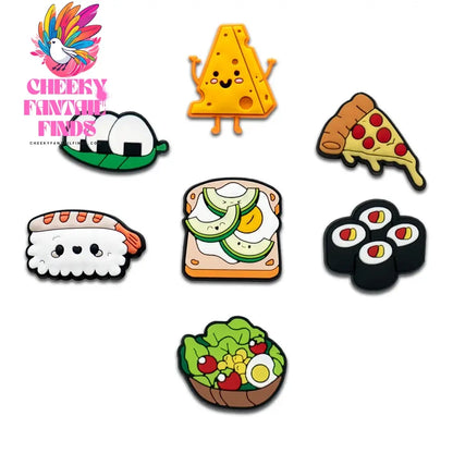 6-9PCS PVC Cute Animals Shoe Charms for Kids Cat Salamander Balloon Dog Unicorn Shoe Decorations Pins  Clogs Buckles Accessories Cheeky Fantail Finds