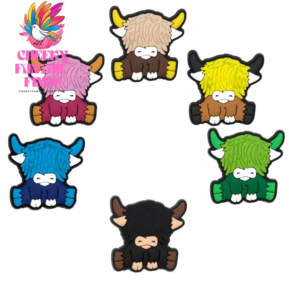 6-9PCS PVC Cute Animals Shoe Charms for Kids Cat Salamander Balloon Dog Unicorn Shoe Decorations Pins  Clogs Buckles Accessories Cheeky Fantail Finds