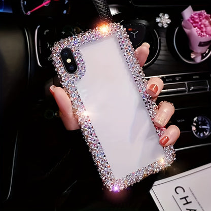 Fashionable And Luxurious Rhinestone Transparent Phone Case For IPhone 15 Pro Max/15/11/12/13/14