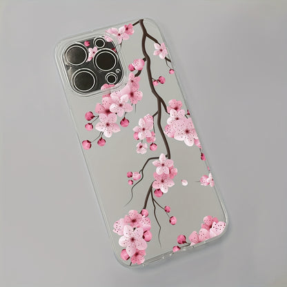 Flowers Pattern Design Shockproof Slim Protective Cove Anti-Fall Sleeve Phone Case Camera Lens All Inclusive Protecion Phone Soft Shell For IPhone7/8/11/ 12/13/14/X/XR/Xs/Plus/Pro/Pro Max/SE2/mini Series