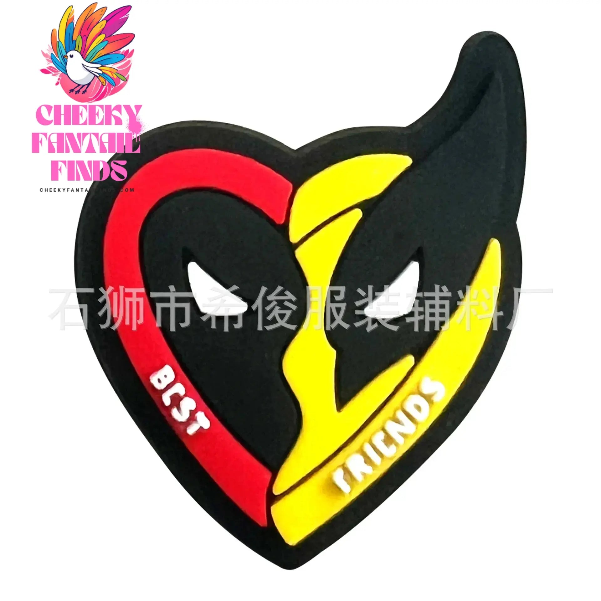 9pcs/set Movie Deadpool&Wolverine Shoes Buckle DIY Soft Glue Shoes Flower Decorative Accessories Charms Cheeky Fantail Finds