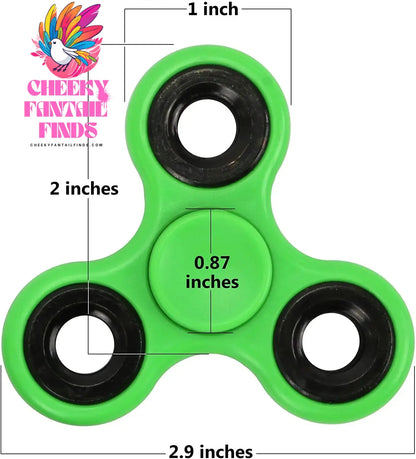 ABS Fidget Spinner EDC Spinner For Autism ADHD Anti Stress Tri-Spinner High Quality Adult Kids Funny Toys Cheeky Fantail Finds