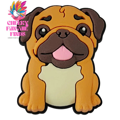 Animals Cute Dog Shoe Charms for Shoe Accessories Decoration Pin Bracelet Wristband DIY Kids Women Gifts Cheeky Fantail Finds