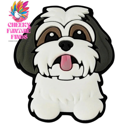 Animals Cute Dog Shoe Charms for Shoe Accessories Decoration Pin Bracelet Wristband DIY Kids Women Gifts Cheeky Fantail Finds