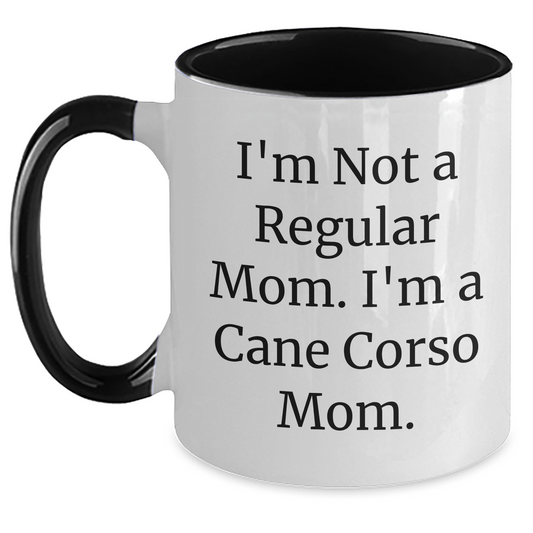 Cute Cane Corso Dog Mom Funny Two Tone Coffee Mugs Gifts for Dad from Family, Unique Father's Day Present - Main