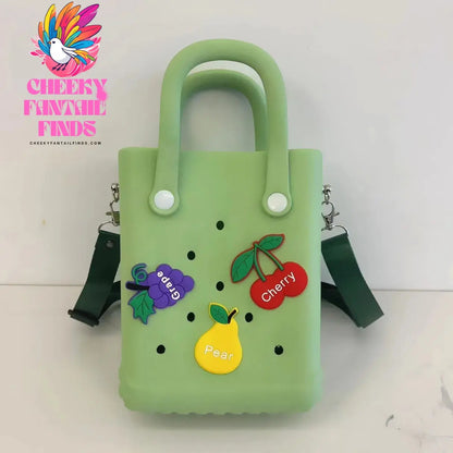 Beach Tote Silicone Basket with Sand Waterproof Travel Bag Sandproof Handbag Multi-Purpose Storage Bag for Boat Pool Sports Gyms - Cheeky Fantail Finds